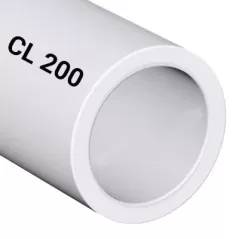 1-1/4" x 20' Class 200 SDR-21 Bell End White PVC Pressure Pipe