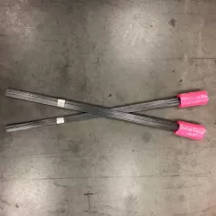 4" x 5" Pink Glo 30" Stem No Logo 100/Bundle Marking Flag | FLG4X5PINK30