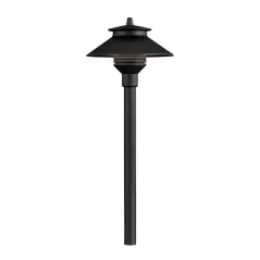 PL Series Die-CAST Aluminum With 18" Riser, No Lamp Path Light, FLat Black | PLNL18RFB
