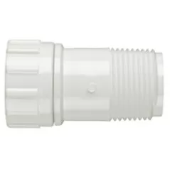 American Granby Hose Adapter, White PVC FHT x MIPT 3/4" | LSCFHT204