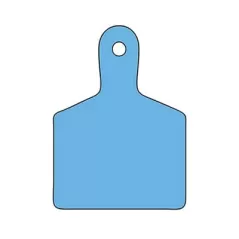 2.7" x 2-1/4" Purple Thermoplastic Polyurethane Standard Blank ID Tag