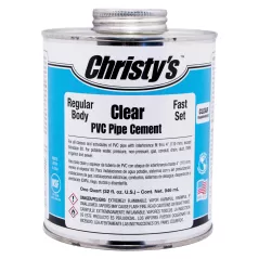 1/2 pt Can Clear Liquid Low VOC Regular Body For Schedule 40 PVC Pipe PVC Cement | CSTRHRCLVHP24