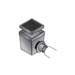 Draintech Catch Basin Kit Black Grate | DRT0909SD2KB