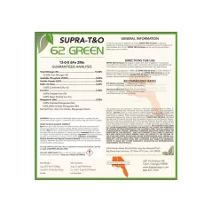 2.5 gal Supra-T&O 62 Green 6 Fe 2 Mn Fertilizer 12-0-0