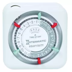1875 W at 125 VAC 60 Hz Incandescent/Tungsten 1/3 hp at 125 VAC 3 Phase Motor Primary Heavy-Duty Indoor Mechanical 24 hr Plug-In Timer | ITMTN311
