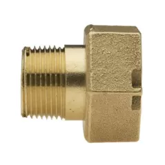 5/8" x 3/4" MIP x Meter Brass Straight Meter Coupling | WWFUN58X34