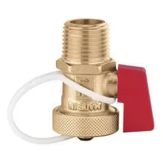 1/2" x 3/4" MNPT x GHT 150 psi Brass 5238 Series Drain Valve | CAF538402FD