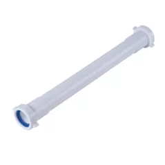 1-1/4" Slip Joint 6" White Polypropylene Extension Tube | DERP9790