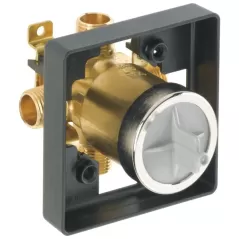 1/2" MNPT x C.W.T Female Sweat Brass Tub and Shower For MultiChoice Universal Single or Dual Function Trim Rough-In Valve Body | DLTR10000UNBX