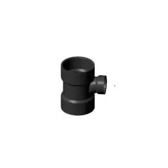 4" x 4" x 3" Hub ABS Reducing Sanitary Tee | DWAST422