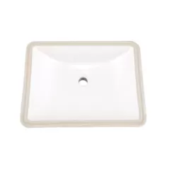 1-1/4" 18-3/4" x 14-3/4" x 6-9/16" Vitreous China White Logan Square Petite Series Undercounter Bathroom Sink | GBRG0012765