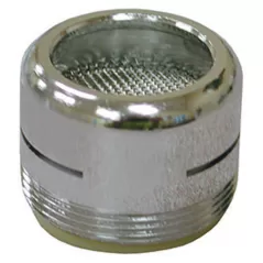 15/16" x 55/64" Male Threaded x Female Threaded Chrome Brass Slotted Full Flow Aerator | JSCA01003