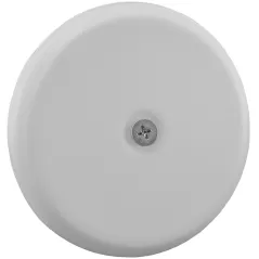 7-1/4" x 7-3/16" x 3/8" Matte White Plastic Flat High Impact Cleanout Cover Plate | JSCC95007