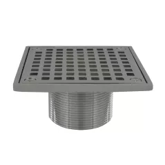Chrome Brass with Square Strainer For D50001 Shower Drain Base Spud | JSCD60942