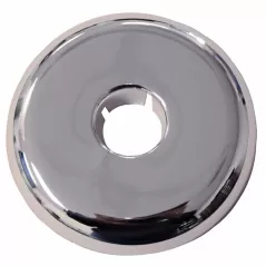 1-1/4" CTS 3.308" Chrome Plastic Flexible Split Floor and Ceiling Plate | JSCF06124