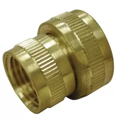 3/4" x 1/2" FHT x FPT Brass Swivel Hose Adapter | JSCG20031