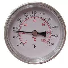 2-1/2" Dia 1/2" MIP Dial Thermometer | JSCJ40703
