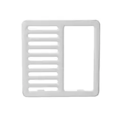 12" Square Cast Iron Floor Sink Half Grate | MIFFS1700PG150