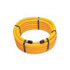1/2" x 75' 304 Stainless Steel Polyethylene Yellow Flexible Corrugated Gas Tubing | PFXPFCT1275