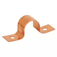 1" CTS Copper-Plated Steel 2-Hole Tube Strap | SIO5014