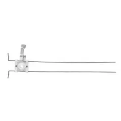 2.271" x 2.147" Galvanized Steel 525-PB Series with 1 Plastic Bend Support For 16" Stud Bays L-Bent Bracket | SIO525161PBL