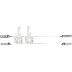 2.271" x 2.147" Galvanized Steel 525-PB Series with 2 Plastic Bend Supports For 16" Stud Bays Twisted Bracket | SIO525162PB