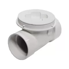 4" Hub PVC Schedule 40 869 Series Solvent Weld Backwater Valve | SIO869S4P