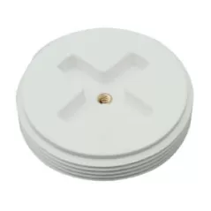1-1/2" Threaded Black ABS/Glass-Filled Polypropylene 879 Series Slotted with Brass Insert Flush Plug | SIO87915