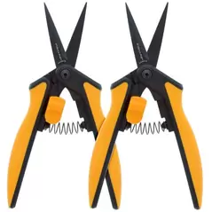 Fiskars Non-Stick Softgrip Micro-Tip Pruning Snip (2/Pk) (6/Cs)
