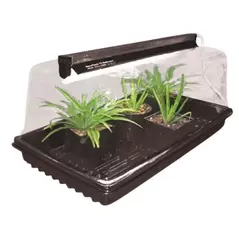 Super Sprouter Ultra Clear Vented Humidity Dome 7 in w/ Light Tracks (35/Cs)