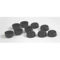 3/8" Polypropylene Black Paintable Hex Cap | AHC38B