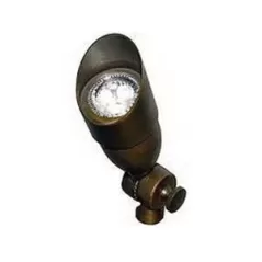 Alliance Lighting Bullet Light, 4W MR-16 LED Aged/Solid Brass | AOLBL200LED4WNS