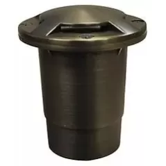 Alliance Outdoor Lighting In-Ground Well Light, 35W Ceramic Bi-Pin MR-16 Halogen Aged Brass 360 Deg Output | GL190