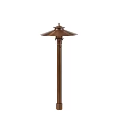 Alliance Outdoor Lighting Path Light, 2.5W Ceramic Bi-Pin 2700K LED Aged Brass Solid Brass | AOLPL200