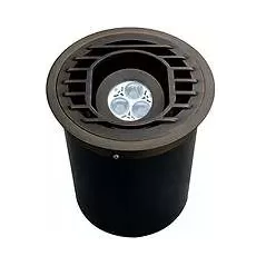Alliance Outdoor Lighting In-Ground Well Light, 6W Ceramic Bi-Pin MR-16 LED Aged Brass ABS WL300 Series | AOLWL300LED6W