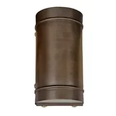 Alliance Outdoor Lighting Wall Sconce, Ceramic Bi-Pin X-20 Halogen Aged Brass No Lamp | AOLWS100