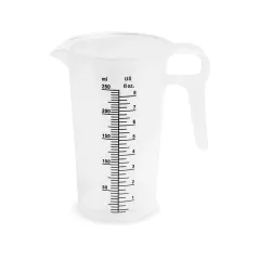 128 oz Polypropylene Natural Chemical Measuring Pitcher