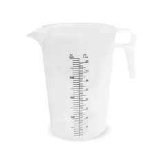 8 oz Polypropylene Natural Chemical Measuring Pitcher