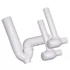 White Vinyl For All 1-1/4" or 1-1/2" Cast Brass or Tubular P-Trap 100/102-EZ Series Undersink Piping Cover | IPS102EZ
