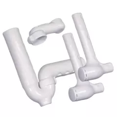 White Vinyl For All 1-1/4" or 1-1/2" Cast Brass or Tubular P-Trap 100/103-EZ Series Undersink Piping Cover | IPS103EZ