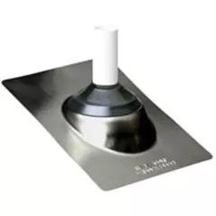 1-1/4 to 1-1/2" 12-1/2" x 8-3/4" x 2.25" Galvanized Steel For 1-1/4" or 1-1/2" Vent Pipe GB 1 Series Standard Roof Flashing | IPSGB1