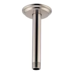 1/2-14 NPT 6" Brushed Nickel Brass For Pfirst Series Showerhead Shower Arm and Flange | PPF01506CK