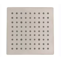 1/2" 6" x 6" x 1-31/32" Brushed Nickel Bronson Series Square Raincan Showerhead | PPF973183J