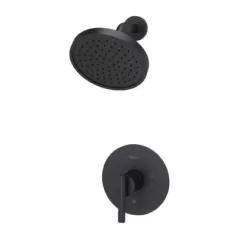 1/2" NPT 3.78" Metal Matte Black 1-Handle Contempra Series Shower Only Trim | PPFLG897NCB