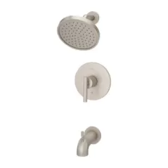 1/2" NPT 3.78" Metal Brushed Nickel 1-Handle Contempra Series Tub/Shower Trim Kit | PPFLG898NCK