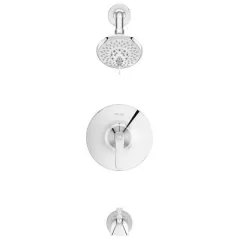 3-7/32" x 4-5/32" Metal Polished Chrome 1-Handle Weller Series Tub and Shower Trim | PPFLG898WRC