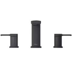 1/2" 2-15/32" x 5-23/32" Metal Matte Black 2-Handle Deckard Series Roman Tub Trim | PPFRT65DAB