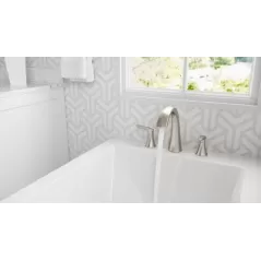 9-11/32" Metal Brushed Nickel 2-Handle Weller Series Roman Tub Trim | PPFRT65WRK