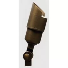 Alliance Lighting Bullet Up Light, 5W MR-16 LED Aged Brass 310 Lumens Solid Brass BL110 Series | AOLBL100LED5WNS