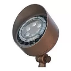 10 W PAR36 LED Aged Brass Copper BL300 Series Bullet Light | AOLBL300LED10NSP